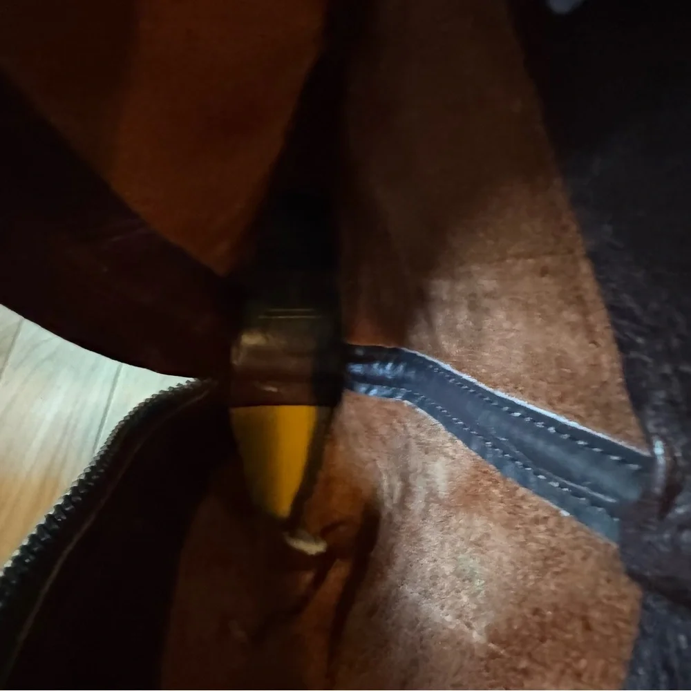 Frye Heath women's leather boots in maple or brown. Size 7.5 - Picture 8 of 11